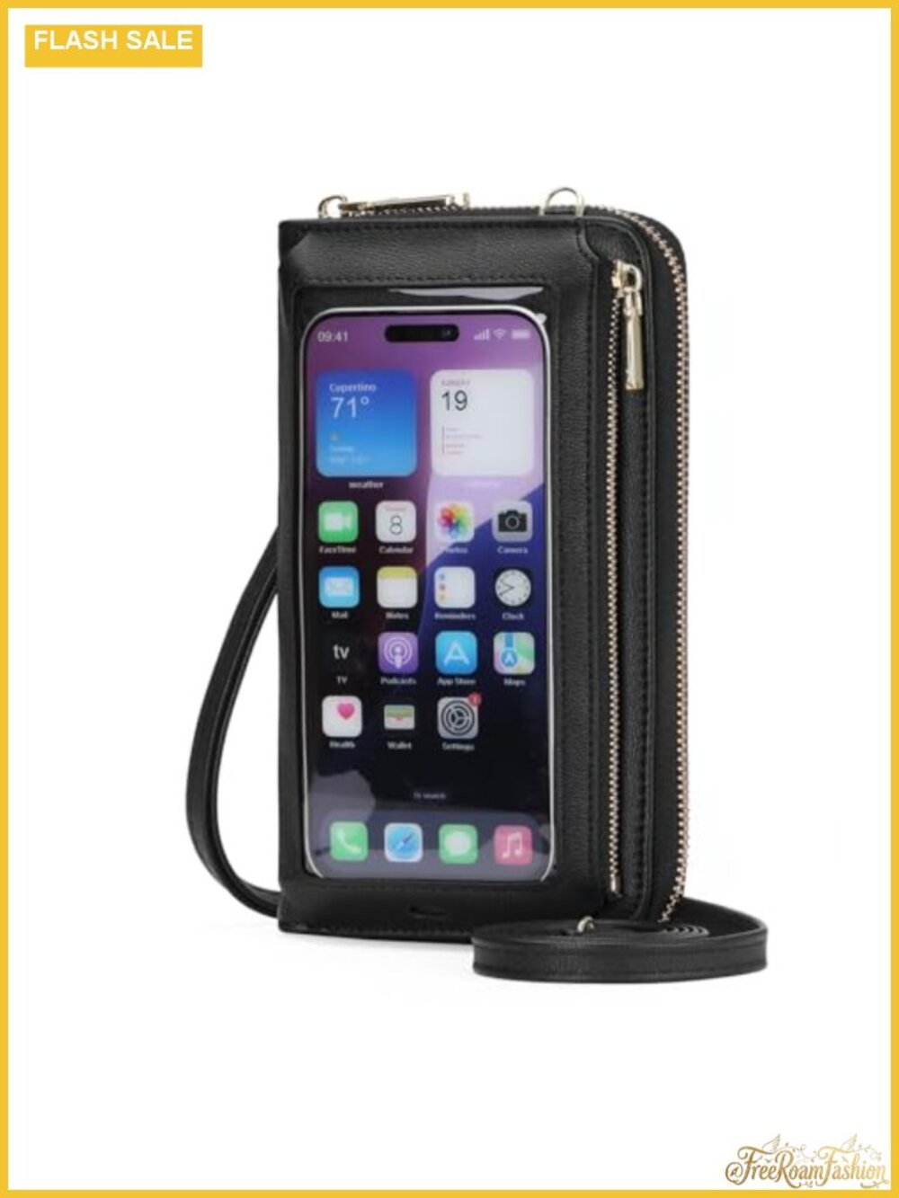 Touchscreen Phone Purse Crossbody Wallet RFID Blocking Wristlet